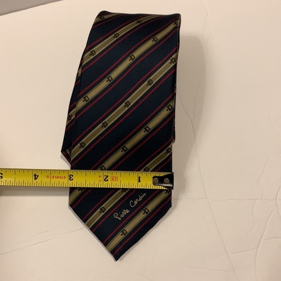 𝅺PIERRE Cardin Vintage Silk Ties- 2 for sale - Picture 6 of 10